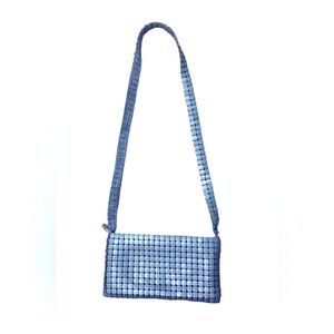 80s metal vintage cross bag purse